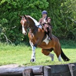 Verity O'Mahoney jumping for the first time